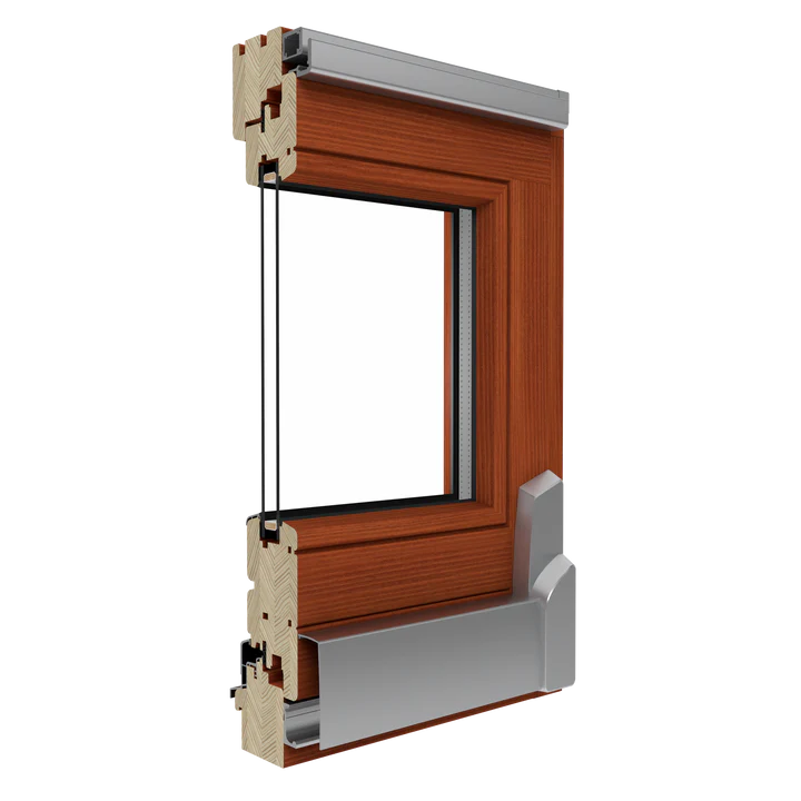 SoftLine 78 Pine Timber Tilt and glide Patio doors