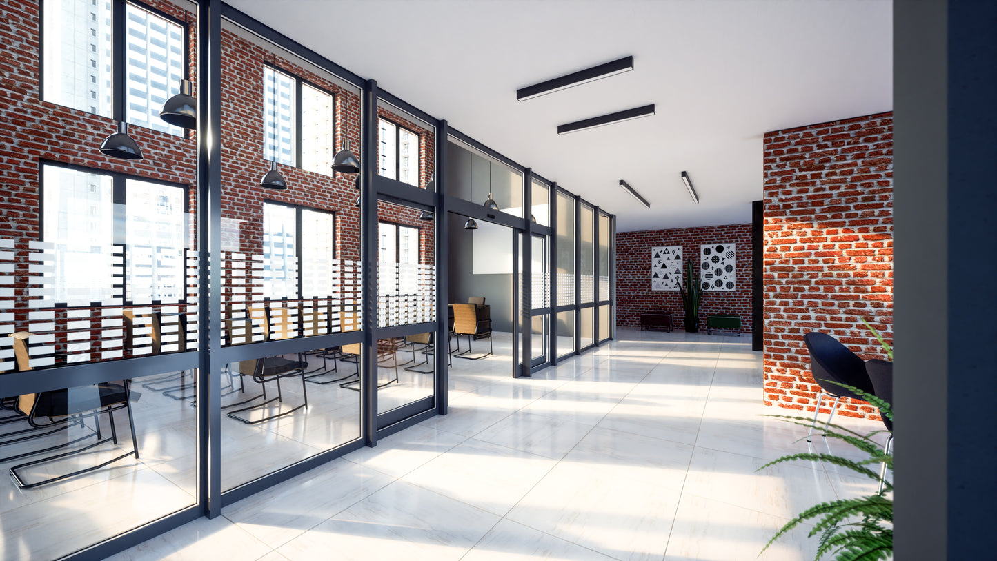 MB45 windows slim line internal-external frames