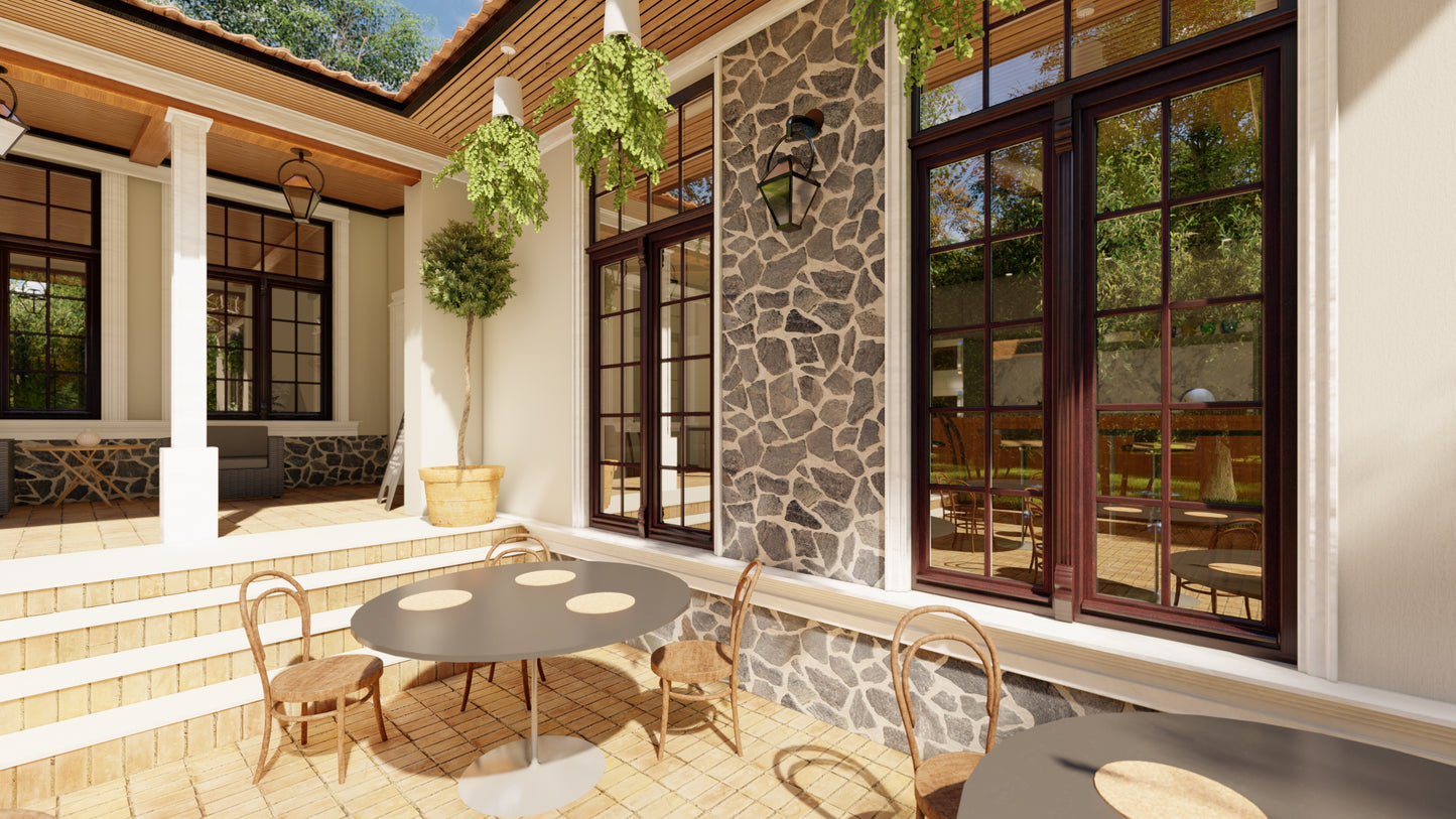 Softline 68 Pine Windows 3prt 2TT side fixed post-LR