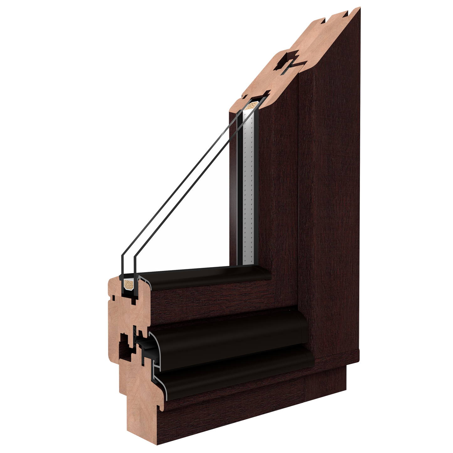 Softline 68 Meranti Windows TT 1 side open move post -LR