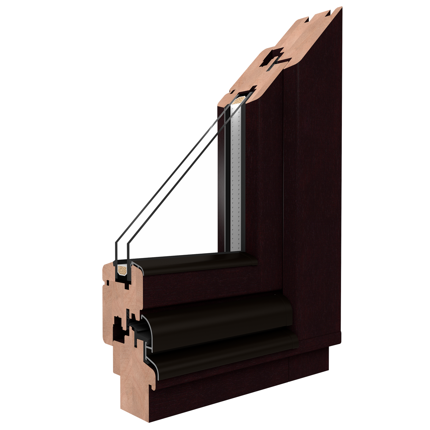 Softline 68 Meranti Windows TT 1 side open move post -LR