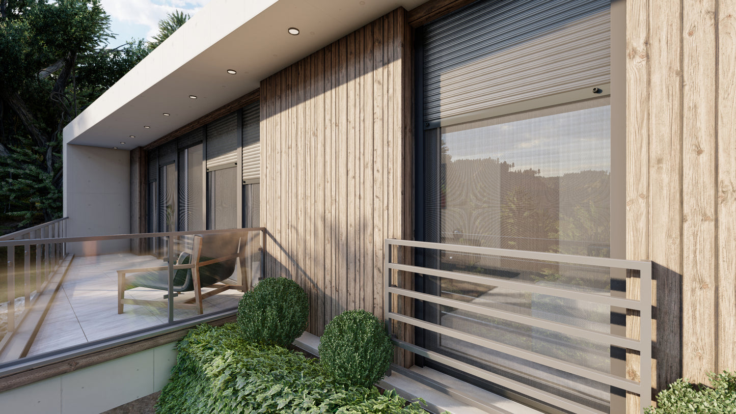 Roller Shutters with Styrofoam Box