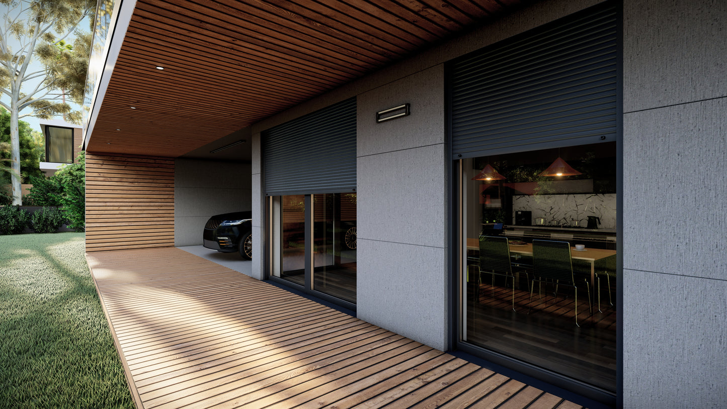 Roller Shutters with Styrofoam Box