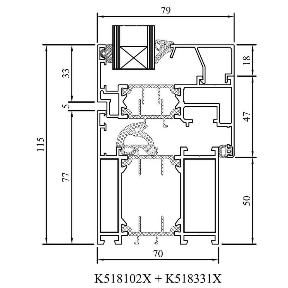 MB70 Door French Door