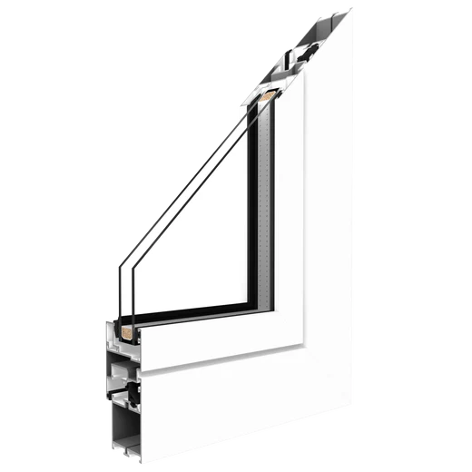MB45 windows slim line internal-external frames