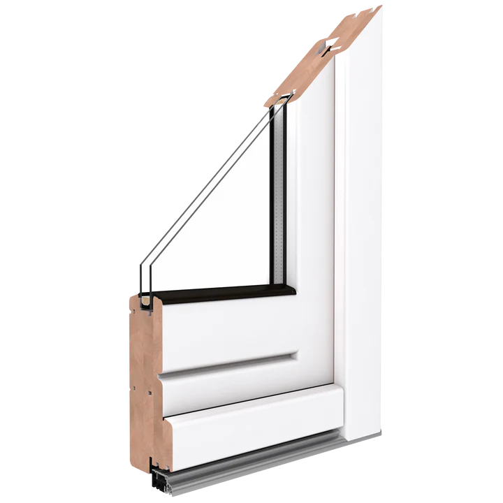 Softline 68 Pine French Doors