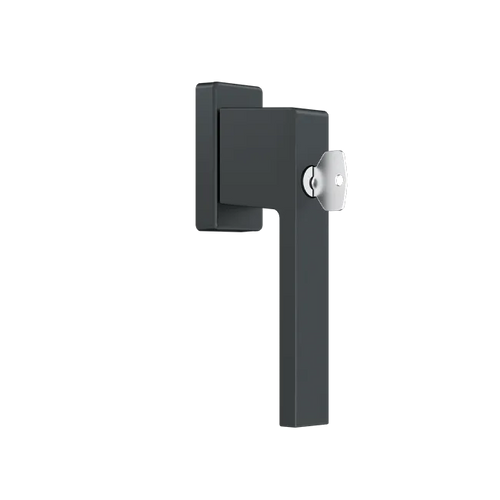1033 - Window handle with a key - RAL7016