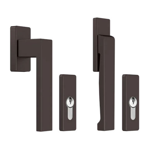 1033 - Balcony door handle - RAL8019