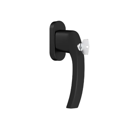 TBT - Window handle with a key - RAL9005