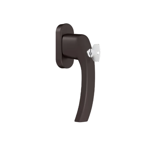 TBT - Window handle with a key - RAL8019