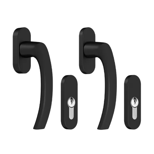 Balcony door handle - RAL9005