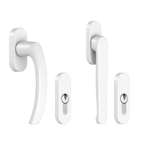 Balcony door handle - RAL9016