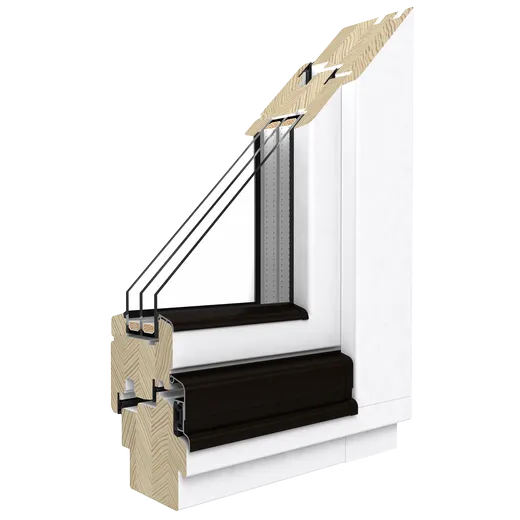 Softline 88 Pine Windows