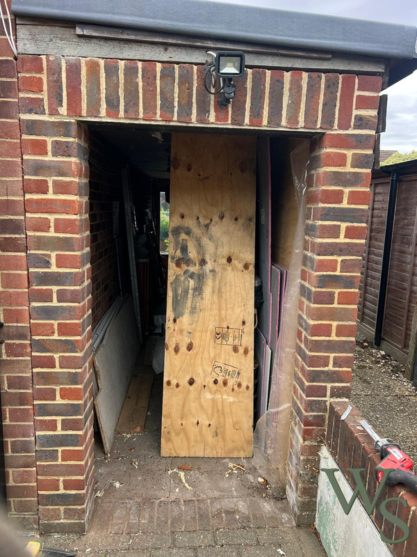 Door Removal and Door Hole Preparation of an Aluminium Side Door Installation