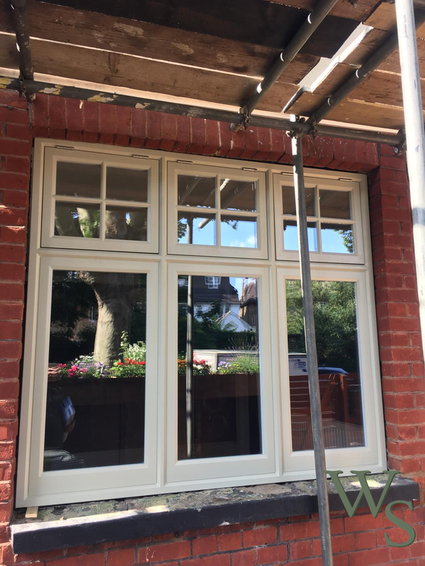Wooden Victorian Style Bay Window Close Up