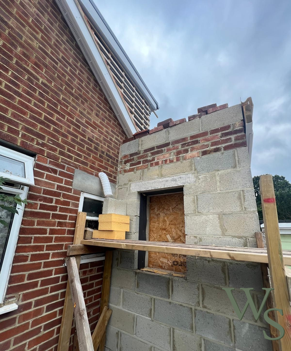 Hole Preperation before a UPVC Window Installation into an Extension
