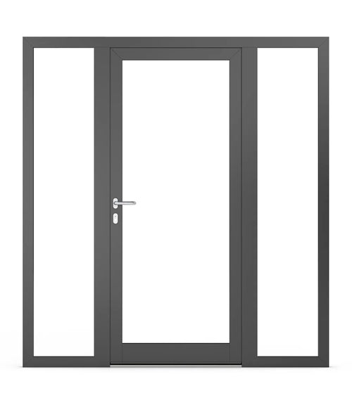 Fanlights in aluminium doors
