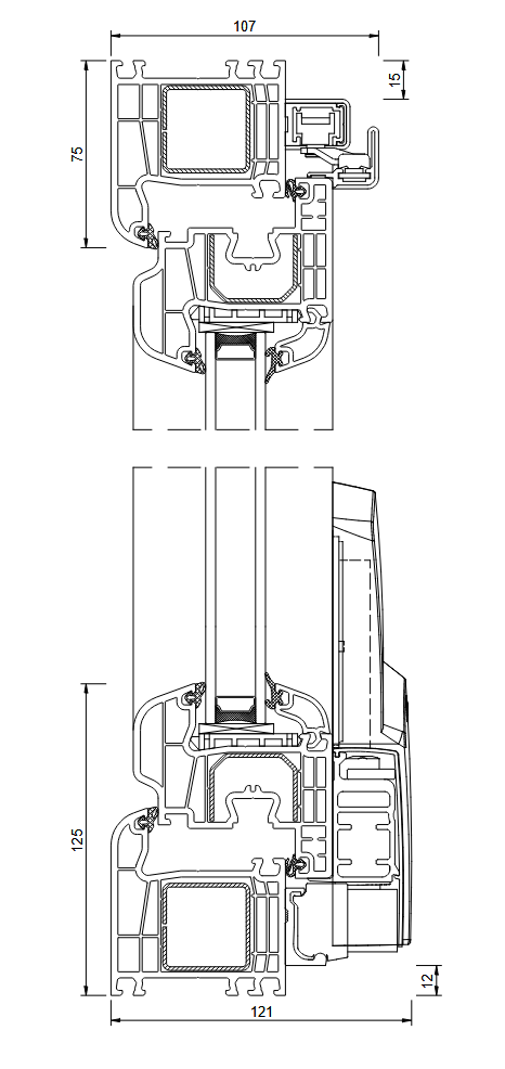 IG5 PSK UPVC Tilt and Glide Patio doors