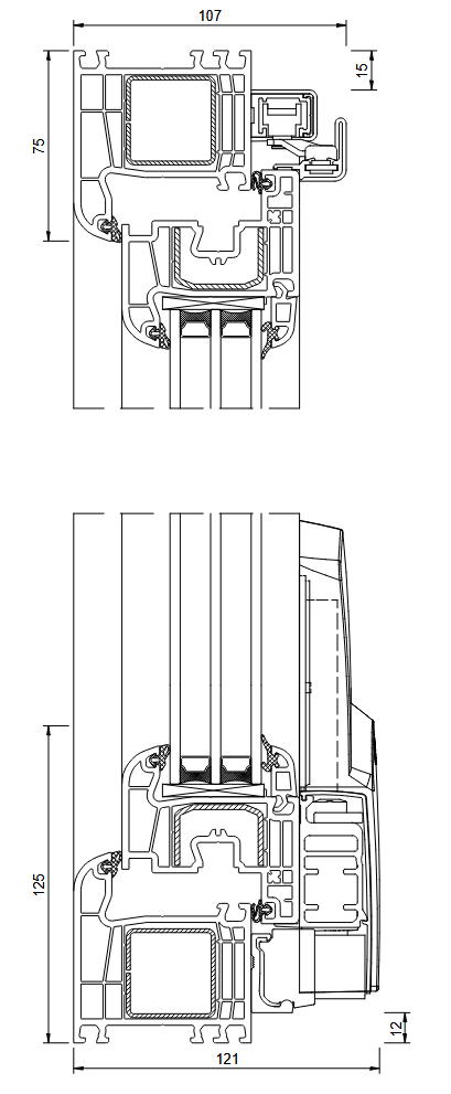 IGLO LIGHT PSK UPVC Tilt and Glide Patio doors