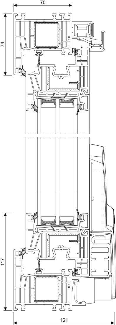 IGLO EXPERT PSK profile dimensions