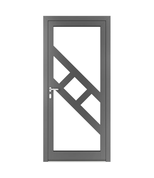 Spacers in aluminium doors