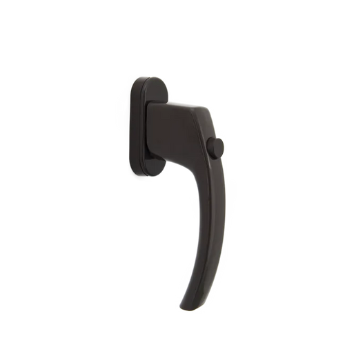 Window handle with a button - RAL8019