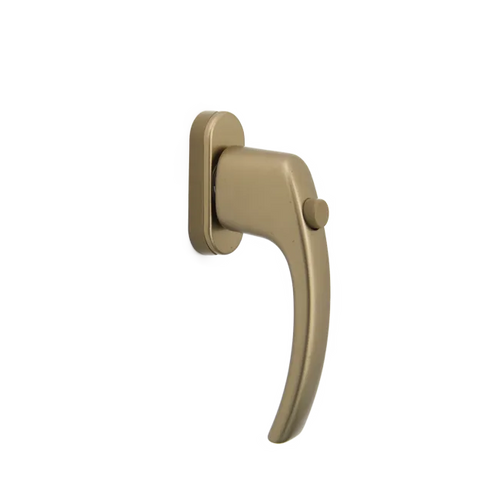 Window handle with a button - olive