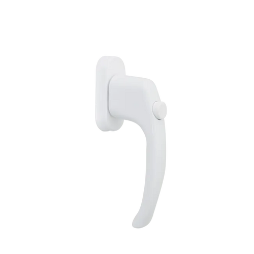 Window handle with a button - RAL9016