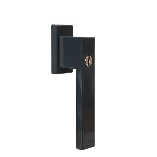 DUBLIN - Window handle with a key - RAL7016