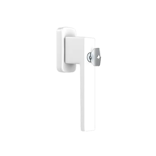 SQUARE - Window handle with a key - RAL9016