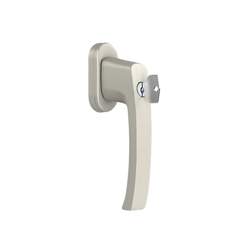 NEVADA - Window handle with a key - RAL9001